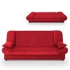 Maddy - Banquette Clic Clac Convertible En Tissu Rouge -Banquette Magasin G CNF S88269676 B