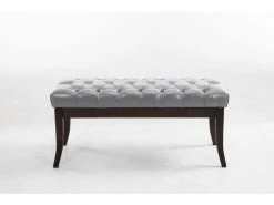 Banc Ramses Similicuir Antique Sombre , Gris/100 Cm -Banquette Magasin G CNF T11676956 C
