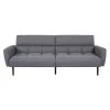 GPASPLUS Prisca Canapé Convertible Clic-clac 3 Places - Tissu Gris - L 209 X P 91,5 X H 81,5 Cm -Banquette Magasin G CNF T53736730 B