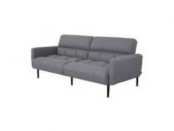 GPASPLUS Prisca Canapé Convertible Clic-clac 3 Places - Tissu Gris - L 209 X P 91,5 X H 81,5 Cm -Banquette Magasin G CNF T53736730 D