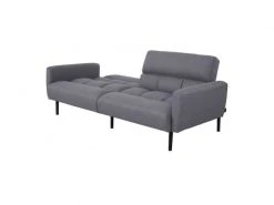 GPASPLUS Prisca Canapé Convertible Clic-clac 3 Places - Tissu Gris - L 209 X P 91,5 X H 81,5 Cm -Banquette Magasin G CNF T53736730 E