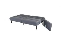 GPASPLUS Prisca Canapé Convertible Clic-clac 3 Places - Tissu Gris - L 209 X P 91,5 X H 81,5 Cm -Banquette Magasin G CNF T53736730 F
