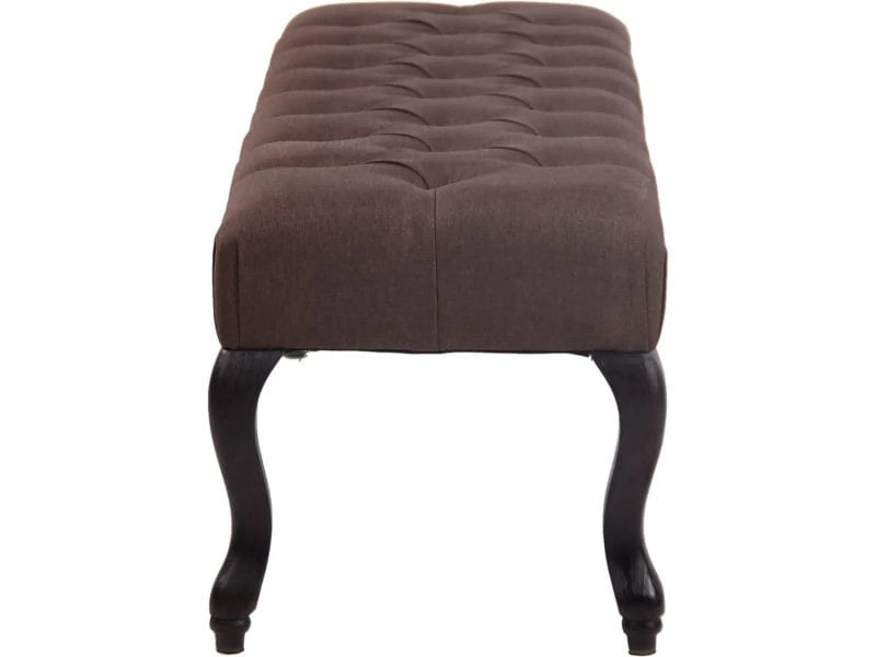 Banquette Brest En Tissu Avec Piètement Antique Sombre , Marron/150 Cm 4 Banquette Brest En Tissu Avec Piètement Antique Sombre , Marron/150 Cm – Image 2