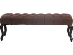 Banquette Brest En Tissu Avec Piètement Antique Sombre , Marron/150 Cm 7 Banquette Brest En Tissu Avec Piètement Antique Sombre , Marron/150 Cm -Banquette Magasin G CNF U84518753 D