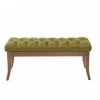 Banc Ramses Tissu Pieds Antique Clair , Vert/100 Cm -Banquette Magasin G CNF U89899964 C