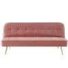 Banquette Aroma En Velours Vieux Rose 3 Places Convertible -Banquette Magasin G CNF U95533524 B