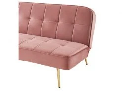 Banquette Aroma En Velours Vieux Rose 3 Places Convertible 9 Banquette Aroma En Velours Vieux Rose 3 Places Convertible -Banquette Magasin G CNF U95533524 D