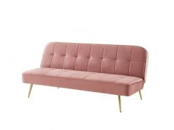 Banquette Aroma En Velours Vieux Rose 3 Places Convertible 11 Banquette Aroma En Velours Vieux Rose 3 Places Convertible -Banquette Magasin G CNF U95533524 F