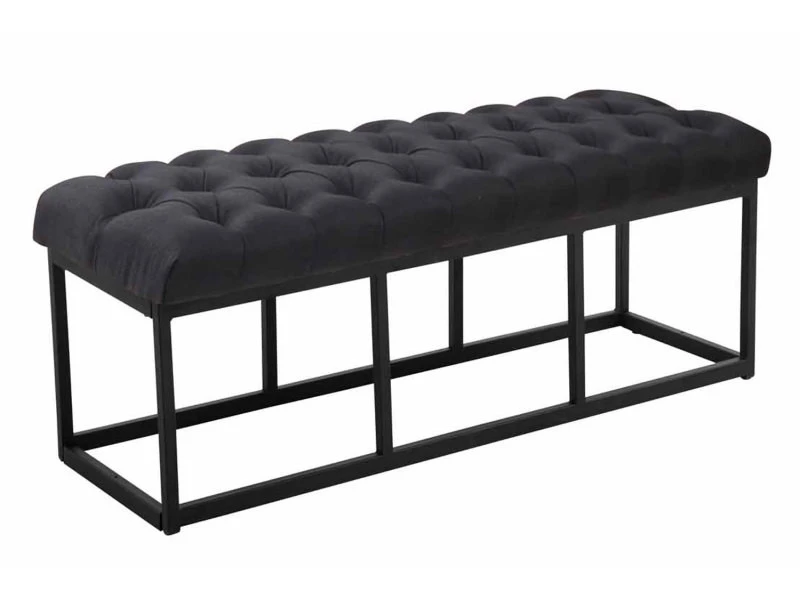 Banquette Amun B Tissu , Noir /120 Cm 3 Banquette Amun B Tissu , Noir /120 Cm