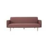 GPASPLUS Banquette Convertible 2 Places En Bois - Tissu Rose - L 202 X P 97 X H 79 Cm - Stella -Banquette Magasin G CNF V22681645 B