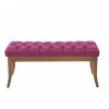 Banc Ramses Tissu Pieds Antique Clair , Violet/100 Cm -Banquette Magasin G CNF V61296528 C