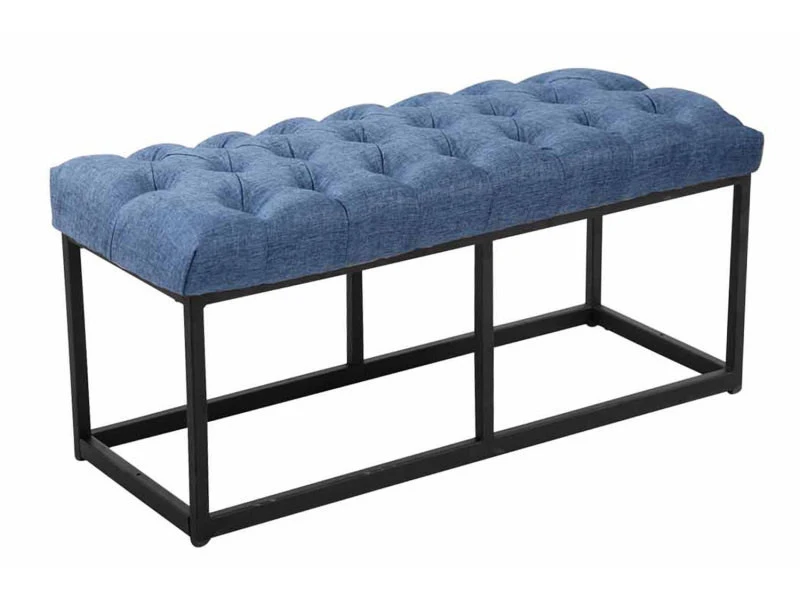 Banquette Amun B Tissu , Bleu/100 Cm 3 Banquette Amun B Tissu , Bleu/100 Cm