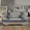 Niyo - Canapé 3 Places Convertible En Tissu Gris -Banquette Magasin G CNF X14538785 B