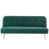 Banquette Aroma En Velours Vert 3 Places Convertible -Banquette Magasin G CNF X15268242 B