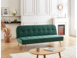 Banquette Aroma En Velours Vert 3 Places Convertible 8 Banquette Aroma En Velours Vert 3 Places Convertible -Banquette Magasin G CNF X15268242 C