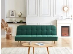 Banquette Aroma En Velours Vert 3 Places Convertible 11 Banquette Aroma En Velours Vert 3 Places Convertible -Banquette Magasin G CNF X15268242 F