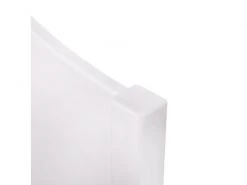 GPASPLUS Haro Lit Enfant - Mdf Et Pin Massif - Decor Chene Et Laque Blanc - Sommier Inclus - 90 X 190 Cm -Banquette Magasin G CNF X70176196 F