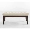 Banc Ramses Similicuir Antique Sombre , Crème/100 Cm -Banquette Magasin G CNF X72194014 C