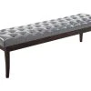Banc Ramses Similicuir Antique Sombre , Gris/150 Cm -Banquette Magasin G CNF Y18296311 B