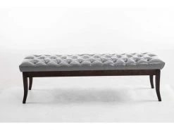 Banc Ramses Similicuir Antique Sombre , Gris/150 Cm -Banquette Magasin G CNF Y18296311 C