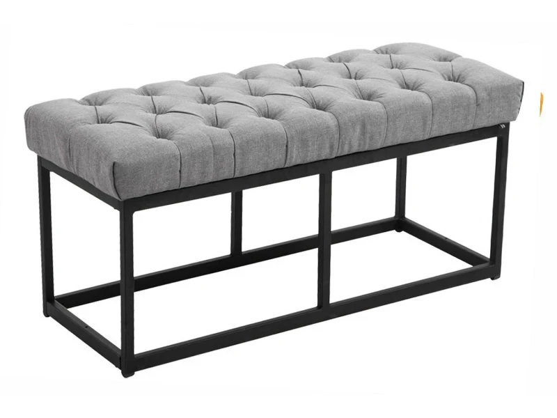 Banquette Amun B Tissu , Gris/100 Cm 3 Banquette Amun B Tissu , Gris/100 Cm
