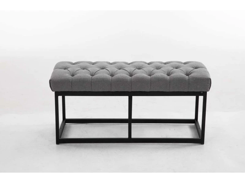 Banquette Amun B Tissu , Gris/100 Cm 4 Banquette Amun B Tissu , Gris/100 Cm – Image 2