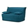 Banquette Lit Bz 140x190 Cm En Tissu Bleu Et Matelas 12 Cm - Cyriac -Banquette Magasin G CNF Y23189629 B