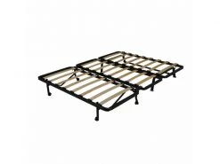 Banquette Lit Bz 140x190 Cm En Tissu Bleu Et Matelas 12 Cm - Cyriac -Banquette Magasin G CNF Y23189629 F