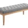 Banc Ramses Tissu Pieds Antique Clair , Gris/120 Cm -Banquette Magasin G CNF Y29206974 B