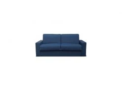 Amsterdam2 3p Cv160x200 Tissu Londa Col 41 Bleu Foncemat H18 Cm 218x105xh98cm